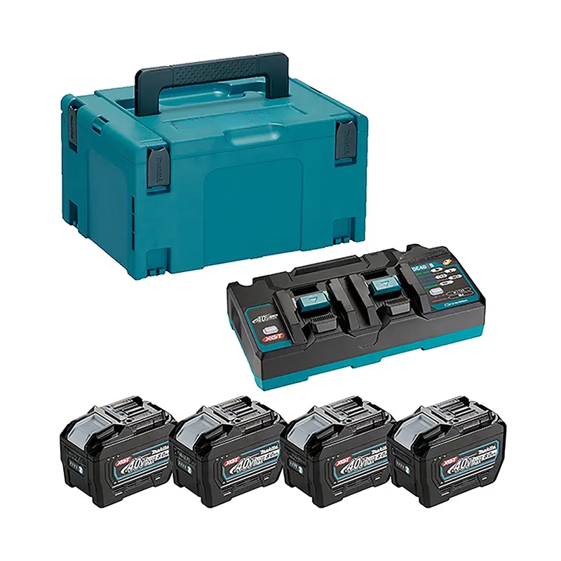 XGT® 40VMax High-Capacity Power Pack (4x Batteries + Dual Charger) – MAKPAC1910A8-3